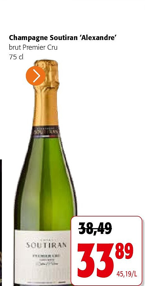Champagne Soutiran ‘Alexandre’