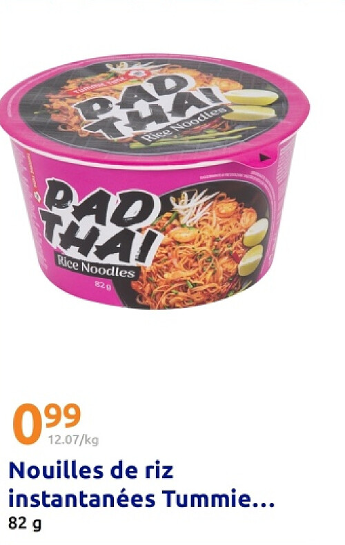 Nouilles de riz instantanées Tummie Time Pad Thai