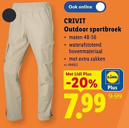 Outdoor sportbroek