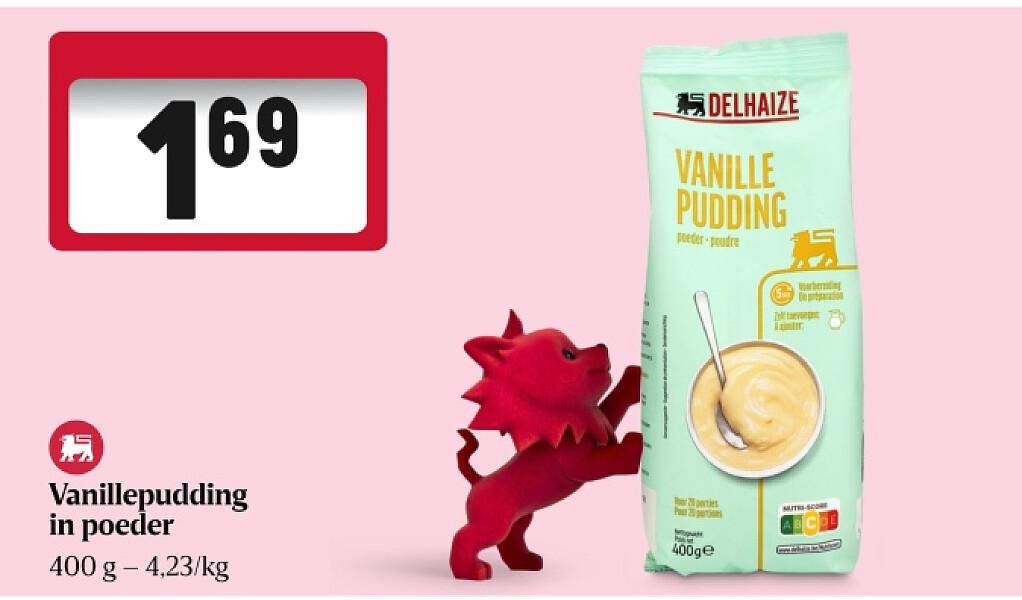 Vanillepudding in poeder