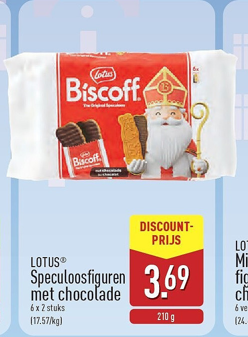 LOTUS® Speculoosfiguren met chocolade