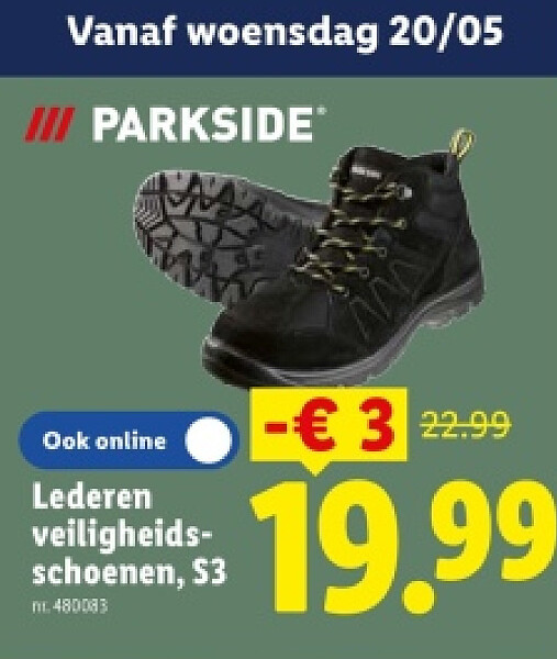 Lederen veiligheidsschoenen, S3