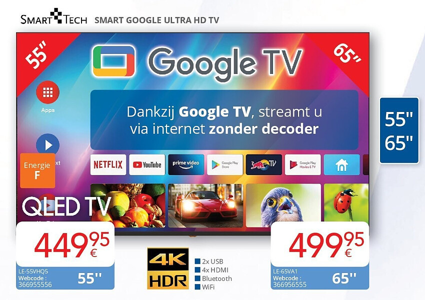 Smart Tech SMART GOOGLE ULTRA HD TV