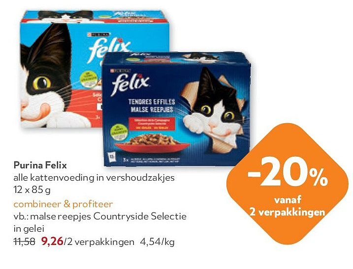 Purina Felix malse reepjes Countryside Selectie in gelei