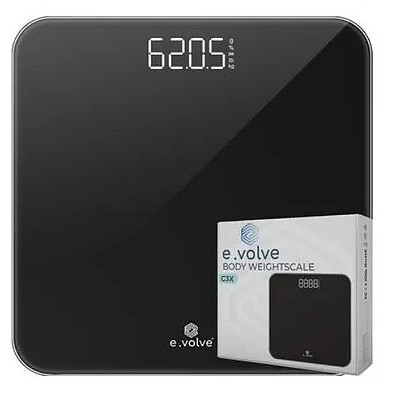 e.volve C3x Weegschaal Personenweegschaal Digitaal - Incl.