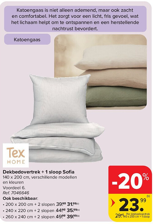 Dekbedovertrek + 1 sloop Sofi a