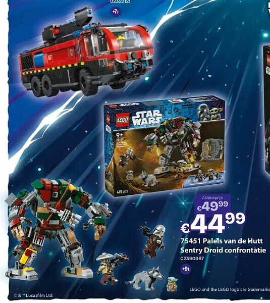 75451 Palels van de Hutt Sentry Droid confrontatie