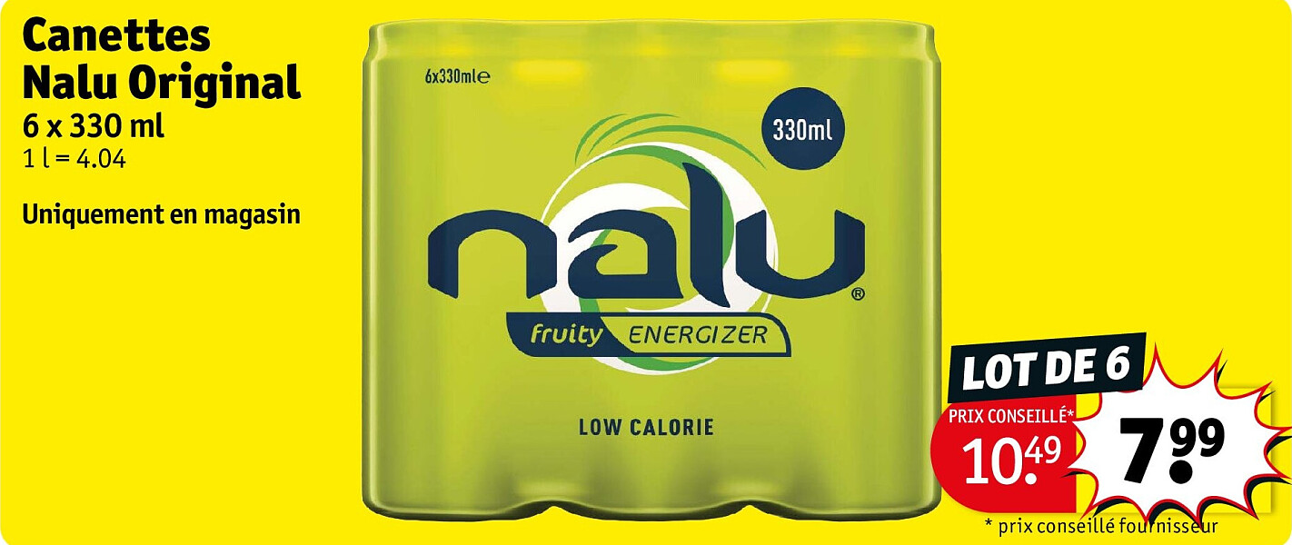 Canettes Nalu Original 6 x 330 ml