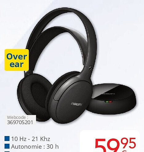 Casque sans fil pour television SHC5200M2/12
