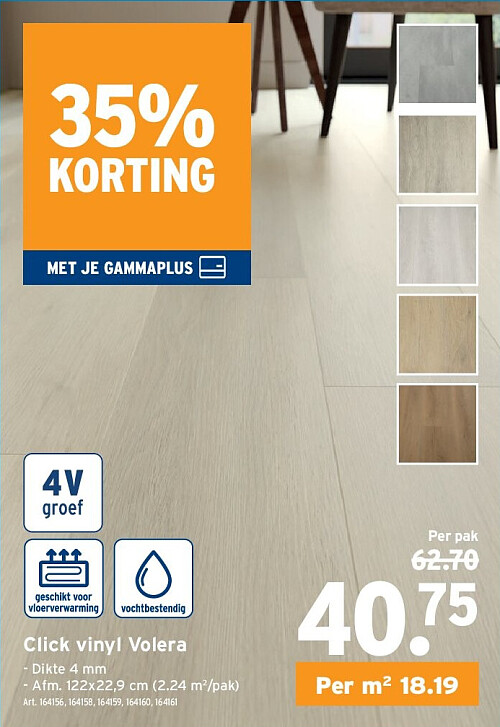 Click vinyl Volera