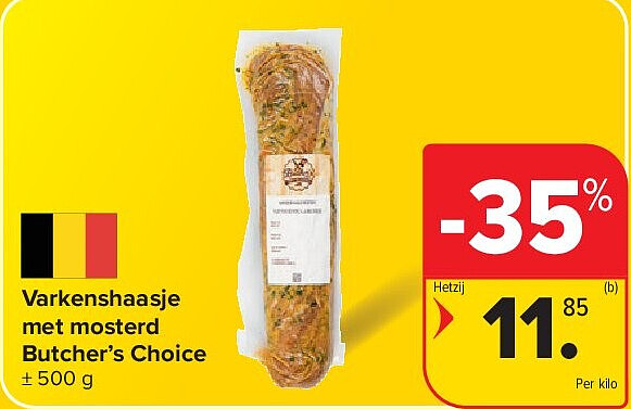 Varkenshaasje met mosterd Butcher’s Choice