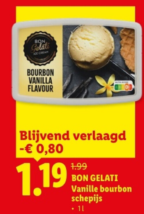BON GELATI Vanille bourbon schepijs