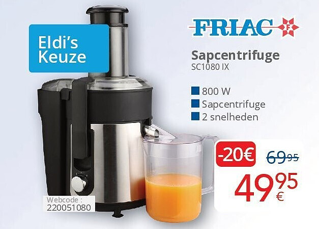 Friac Sapcentrifuge SC1080 IX