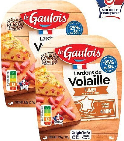 Lardons de volaille fumés Le Gaulois