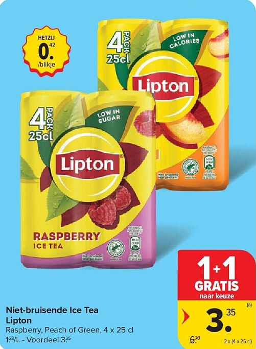 Niet-bruisende Ice Tea Lipton