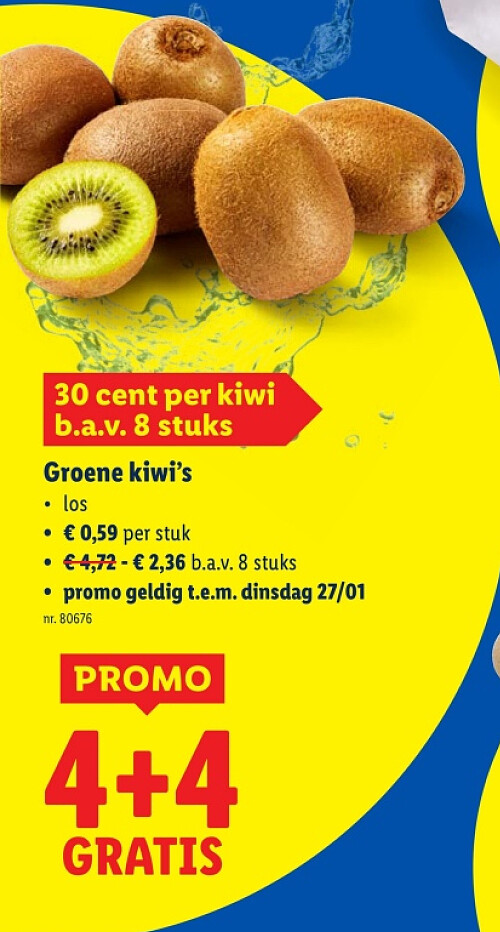 Groene kiwi's
