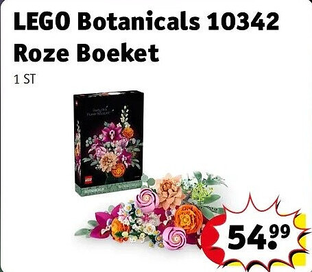 LEGO Botanicals 10342 Roze Boeket