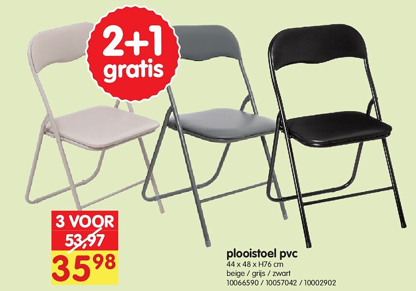 plooistoel pvc