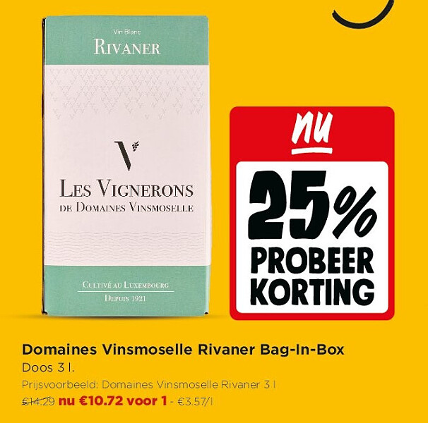 Domaines Vinsmoselle Rivaner Bag-In-Box