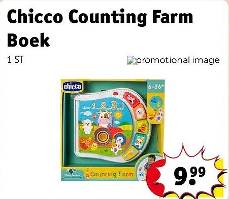 Chicco Counting Farm Boek