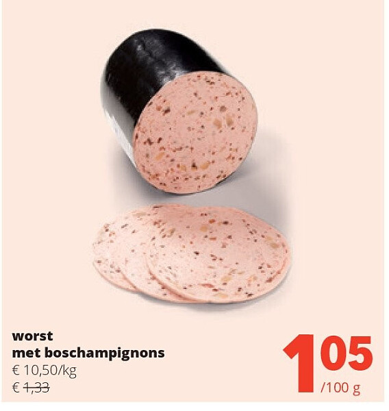 worst met boschampignons