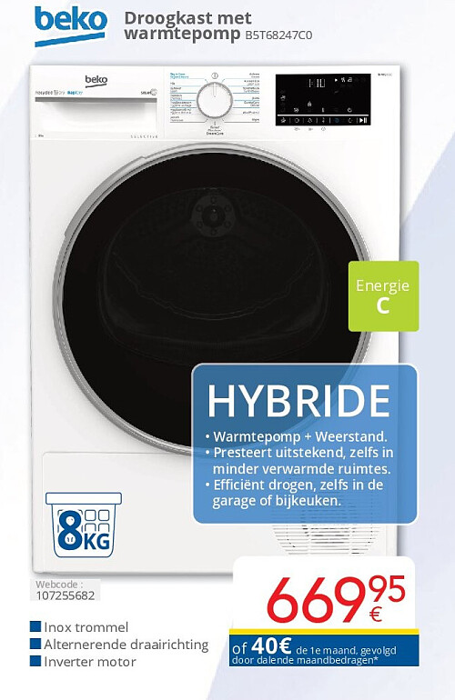 Beko Droogkast met warmtepomp
