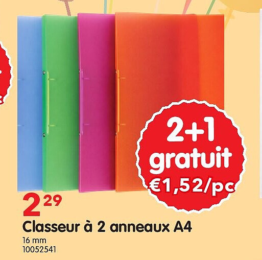 Classeur à 2 anneaux A4