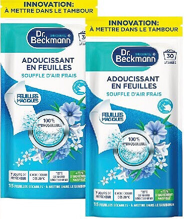 Adoucissant en feuilles Dr Beckmann