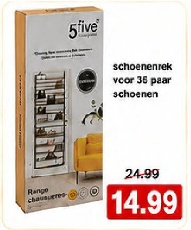schoenenrek voor 36 paar schoenen