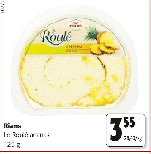 Rians Le Roulé ananas 125 g
