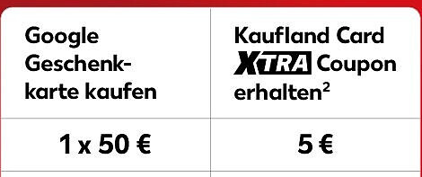 Google Geschenkkarte 50 €