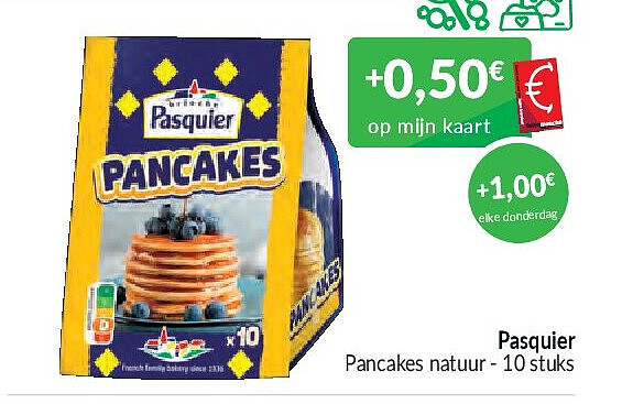 Pasquier Pancakes natuur - 10 stuks