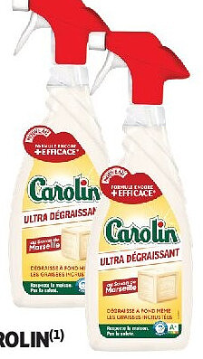 Spray ultra dégraissant Carolin au savon de Marseille, 650 ml