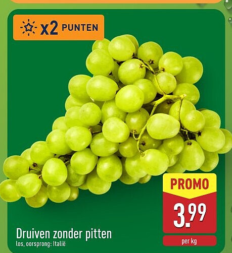 Druiven zonder pitten