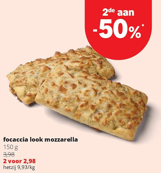 focaccia look mozzarella