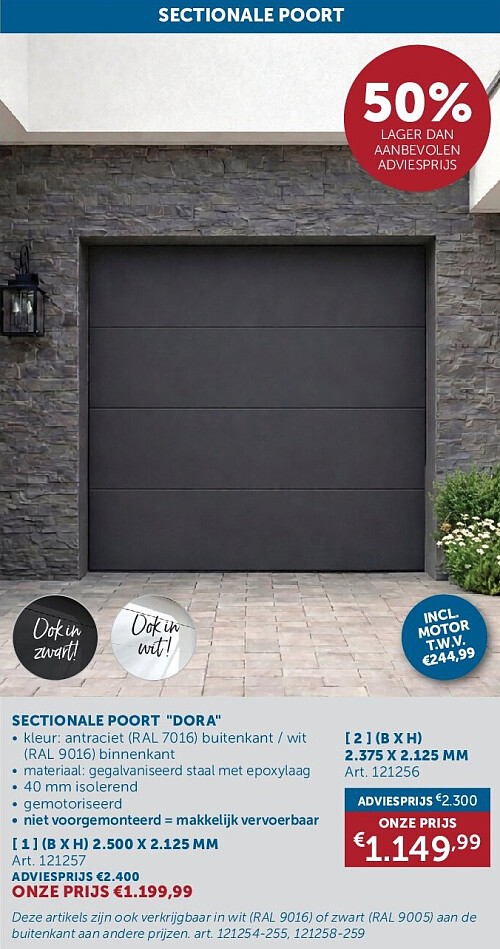 SECTIONALE POORT "DORA"