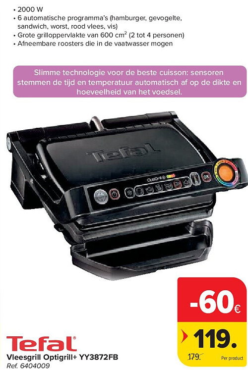 Vleesgrill Optigrill+ YY3872FB