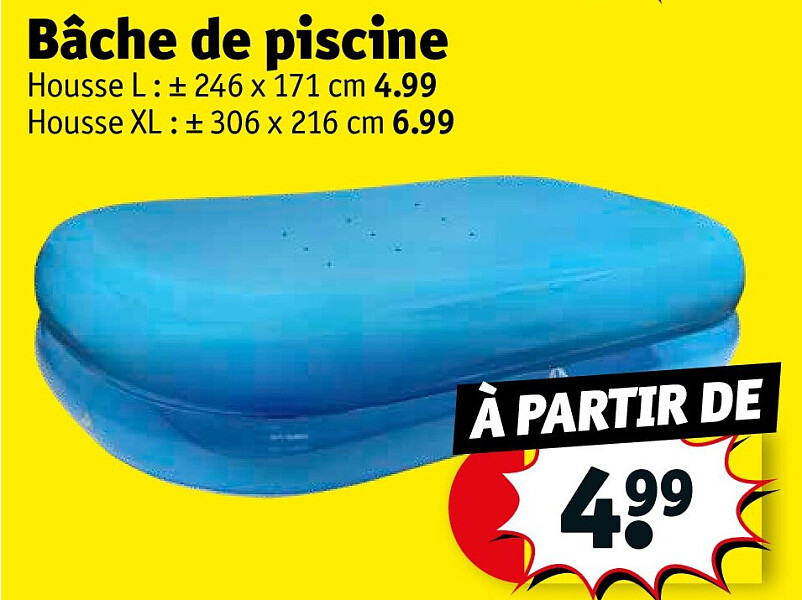 Bâche de piscine 246 x 171 cm