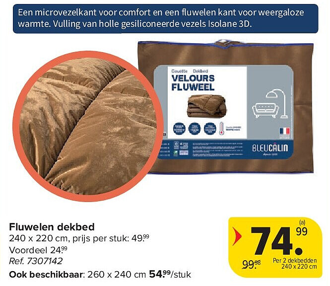 Fluwelen dekbed