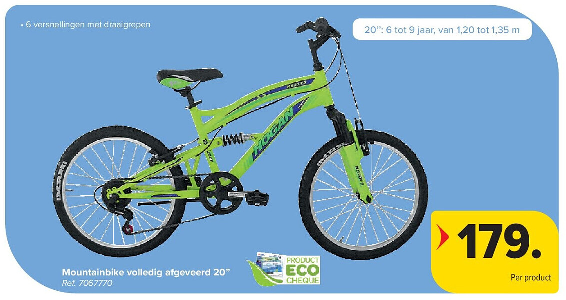 Mountainbike volledig afgeveerd 20”