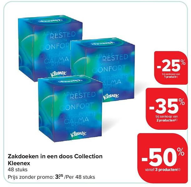 Zakdoeken in een doos Collection Kleenex