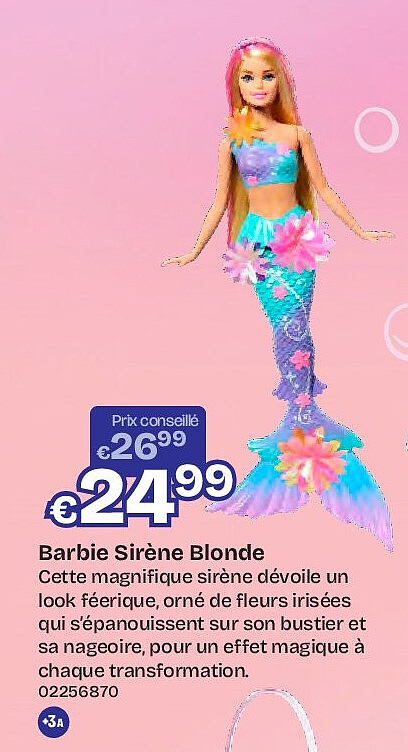 Barbie Sirène Blonde
