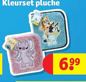 Kleurset pluche