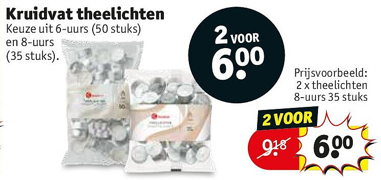 Kruidvat theelichten