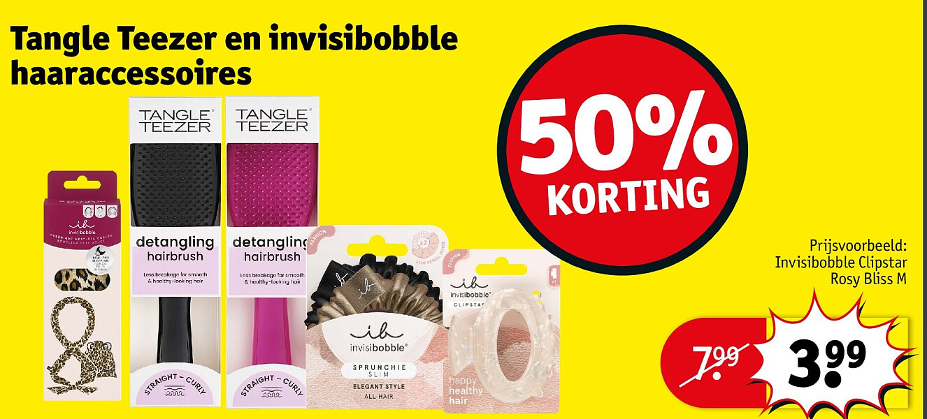 Tangle Teezer en invisibobble haaraccessoires