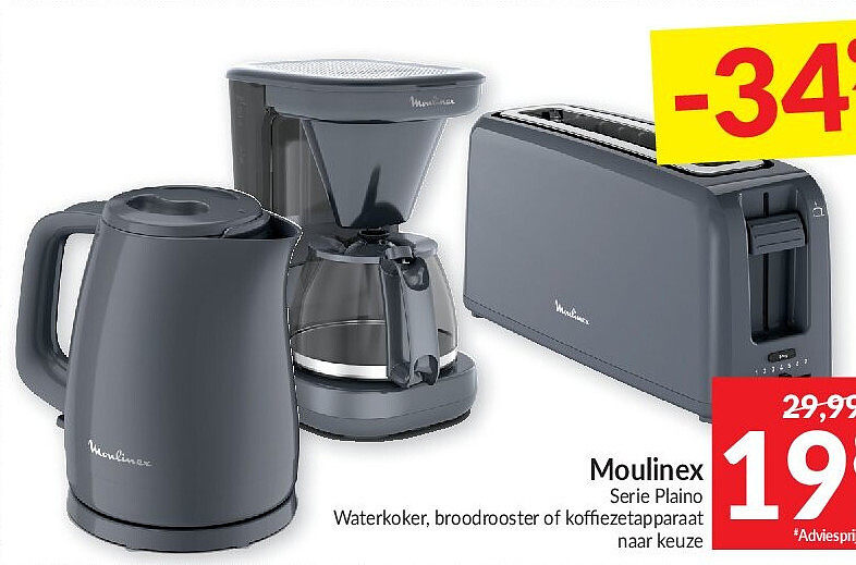 Waterkoker, broodrooster of koffiezetapparaat