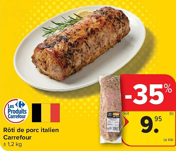 Rôti de porc italien Carrefour