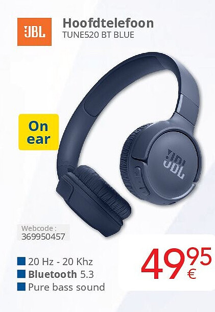 Hoofdtelefoon TUNE520 BT BLUE