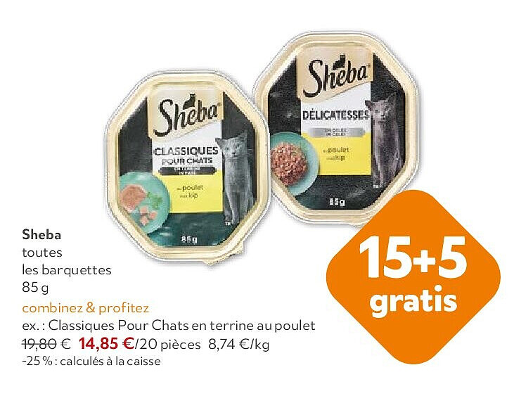 Sheba toutes les barquettes 85 g
