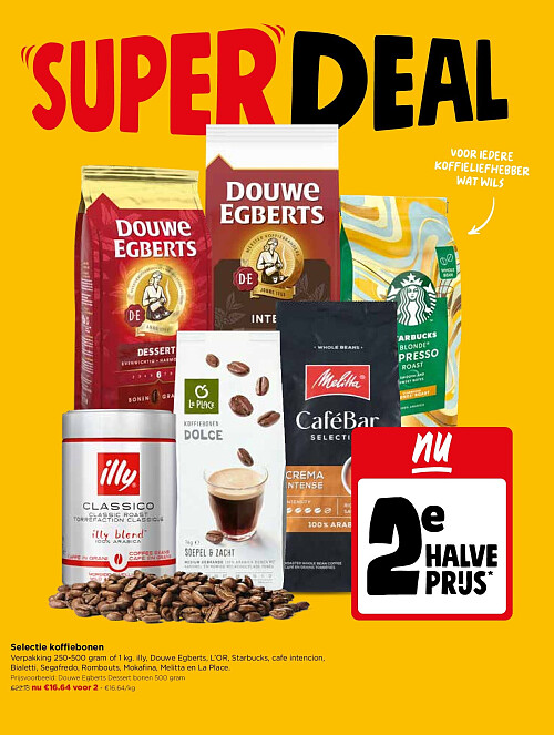 Selectie koffiebonen